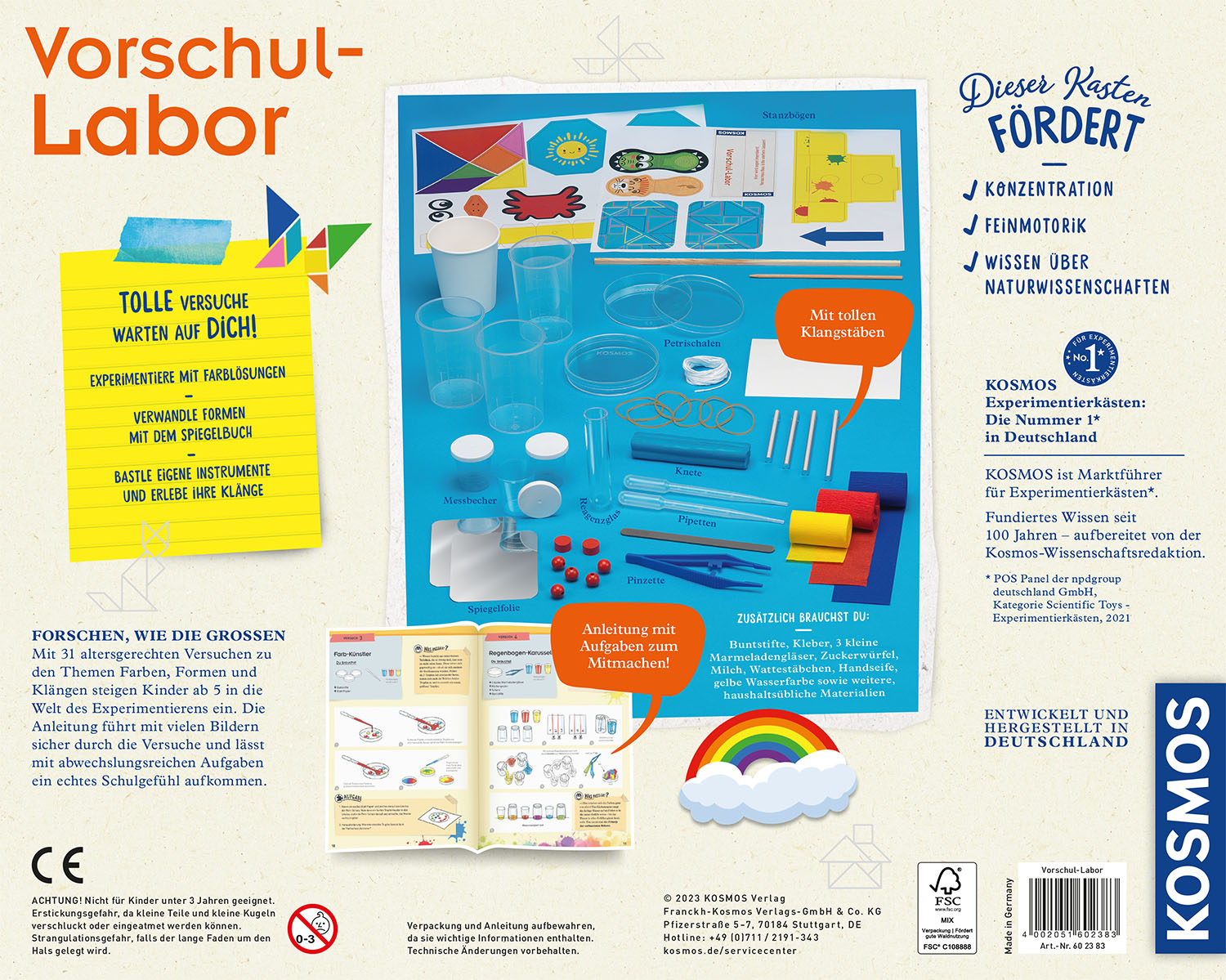 Rückseitencover Vorschullabor