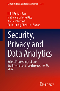 Vorderes Coverbild Security, Privacy and Data Analytics
