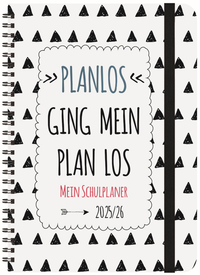 Vorderes Coverbild Schülerkalender Planlos 2025/2026