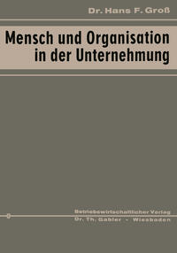 Vorderes Coverbild Mensch und Organisation in der Unternehmung