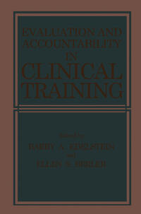 Vorderes Coverbild Evaluation and Accountability in Clinical Training