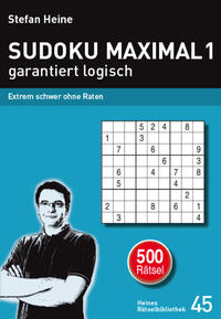 Vorderes Coverbild SUDOKU MAXIMAL 1 - garantiert logisch