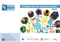Vorderes Coverbild IT-Report für die Sozialwirtschaft 2023