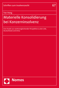 Vorderes Coverbild Materielle Konsolidierung bei Konzerninsolvenz
