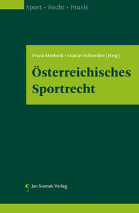 Vorderes Coverbild Österreichisches Sportrecht
