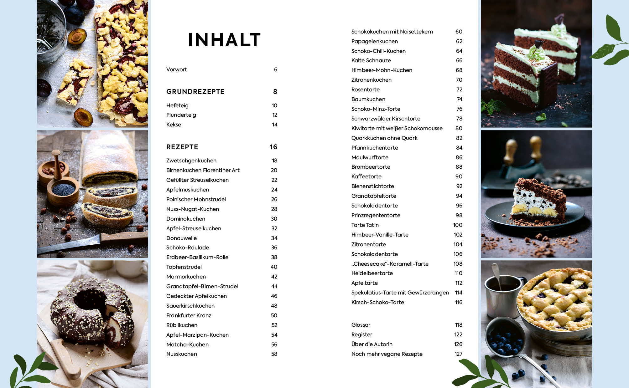 Beispielinhalt (Bild) Kuchenklassiker vegan backen