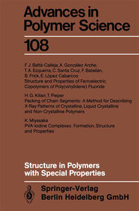 Vorderes Coverbild Structure in Polymers with Special Properties