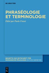 Vorderes Coverbild Phraséologie et terminologie