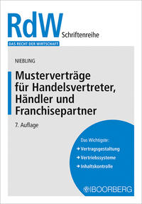 Vorderes Coverbild Musterverträge für Handelsvertreter, Händler und Franchisepartner