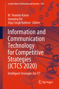 Vorderes Coverbild Information and Communication Technology for Competitive Strategies (ICTCS 2020)