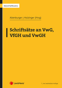 Vorderes Coverbild Schriftsätze an VwG, VfGH und VwGH