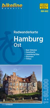 Vorderes Coverbild Radwanderkarte Hamburg Ost RW-HH2