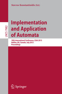Vorderes Coverbild Implementation and Application of Automata