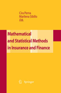 Vorderes Coverbild Mathematical and Statistical Methods for Insurance and Finance