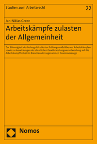 Vorderes Coverbild Arbeitskämpfe zulasten der Allgemeinheit