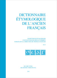 Vorderes Coverbild Dictionnaire étymologique de l’ancien français (DEAF). Buchstabe F. Fasc 4-5