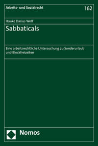 Vorderes Coverbild Sabbaticals