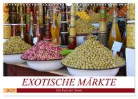 Vorderes Coverbild Exotische Märkte (Wandkalender 2025 DIN A3 quer), CALVENDO Monatskalender