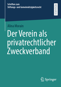 Vorderes Coverbild Der Verein als privatrechtlicher Zweckverband