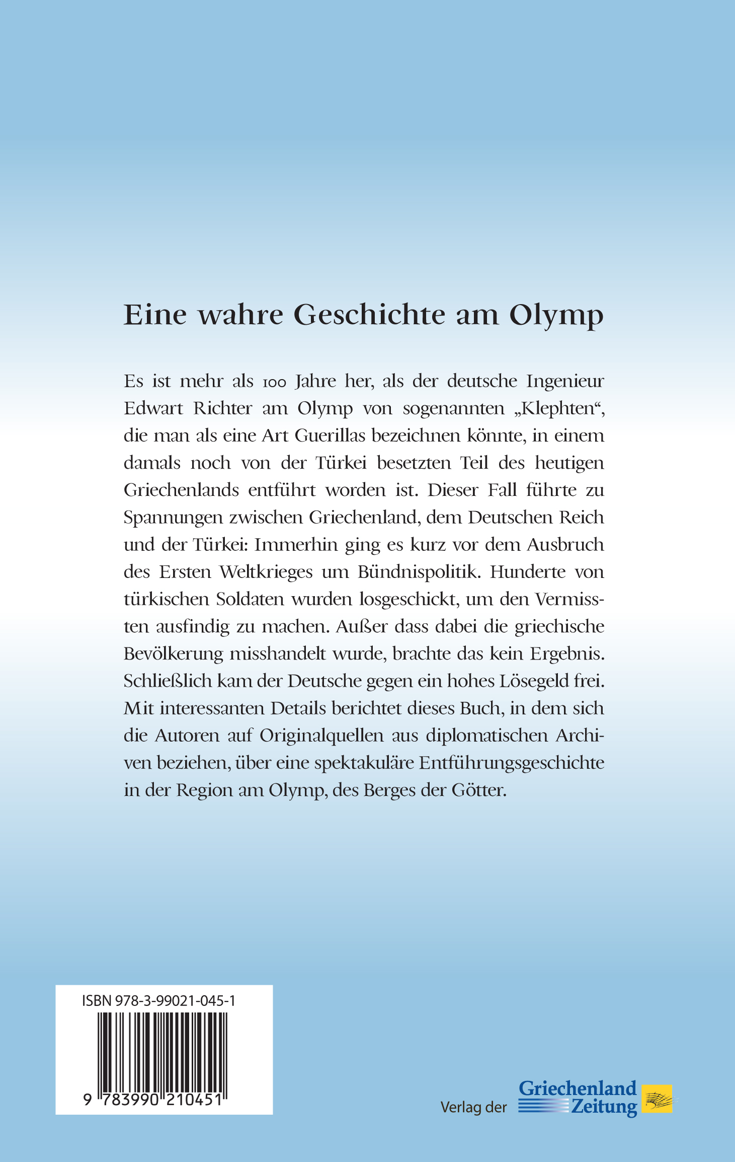 Rückseitencover Die Entführung des Edwart Richter