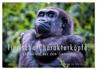 Vorderes Coverbild Tierische Charakterköpfe (Wandkalender 2025 DIN A2 quer), CALVENDO Monatskalender