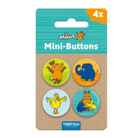 Vorderes Coverbild Trötsch Die Maus Mini-Buttons 4er Set