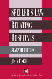 Vorderes Coverbild Speller’s Law Relating to Hospitals