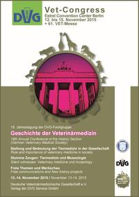 Vorderes Coverbild 18. Jahrestagung der DVG-Fachgruppe "Geschichte der Veterinärmedizin"