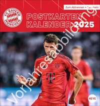 Vorderes Coverbild FC Bayern München Postkartenkalender 2026