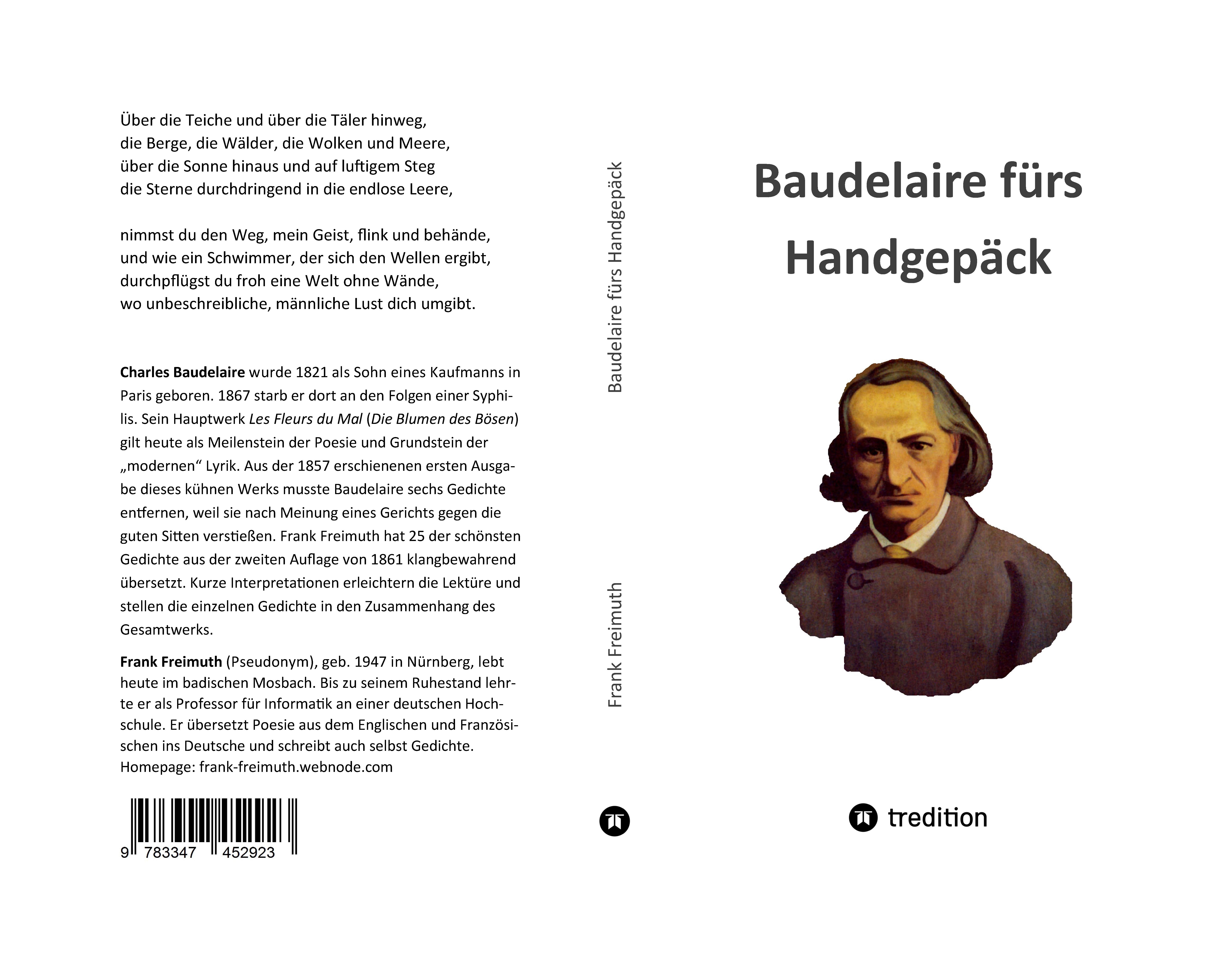 Gesamtes Coverbild Baudelaire fürs Handgepäck