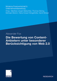 Vorderes Coverbild Die Bewertung von Content-Anbietern unter besonderer Berücksichtigung von Web 2.0