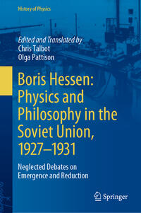 Vorderes Coverbild Boris Hessen: Physics and Philosophy in the Soviet Union, 1927–1931