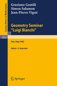 Vorderes Coverbild Geometry Seminar "Luigi Bianchi"
