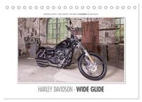 Vorderes Coverbild Emotionale Momente: Harley Davidson - Wide Glide / CH-Version (Tischkalender 2025 DIN A5 quer), CALVENDO Monatskalender