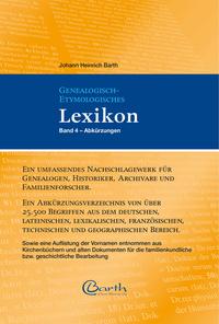 Vorderes Coverbild Genealogisch-Etymologisches Lexikon