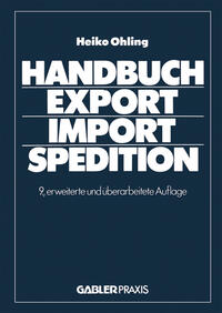 Vorderes Coverbild Handbuch Export — Import — Spedition