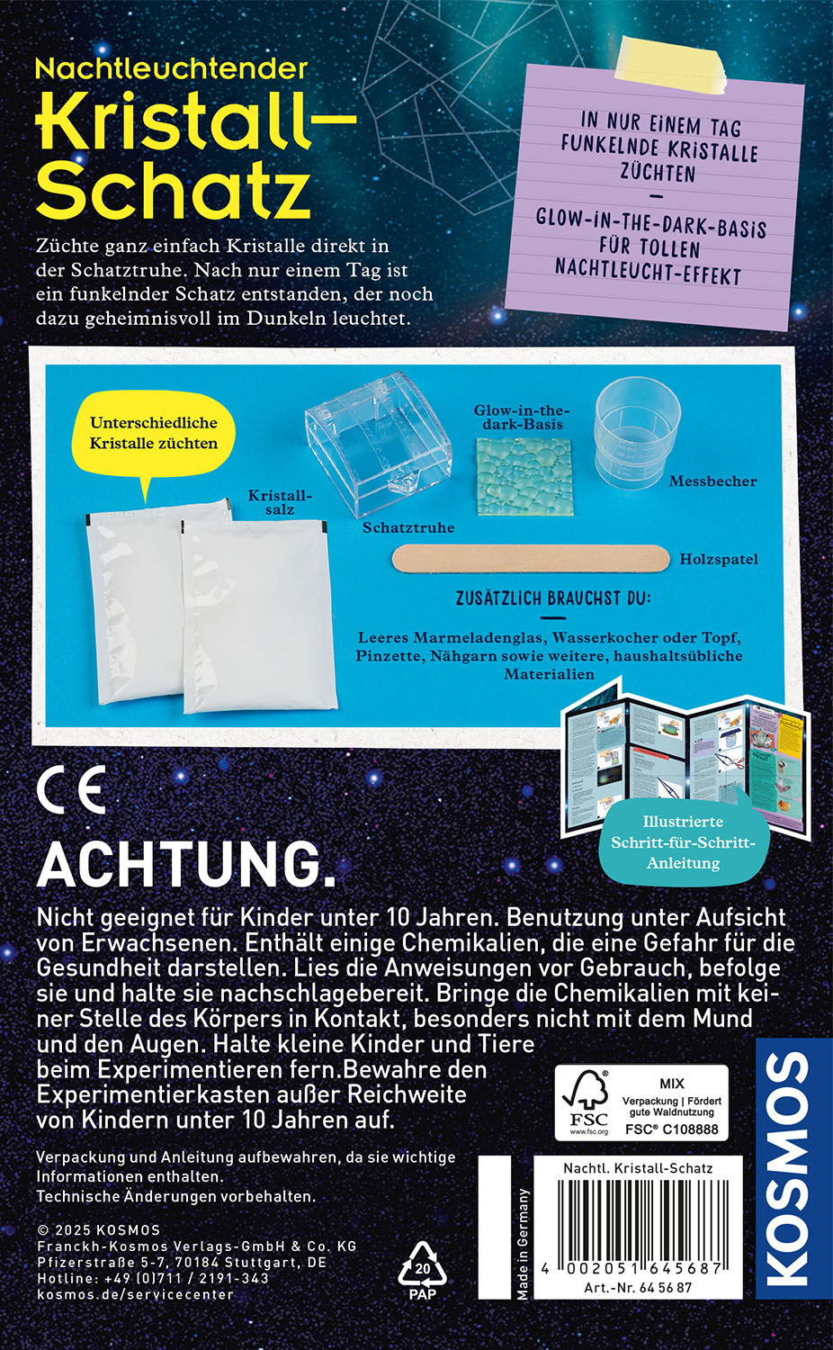 Rückseitencover Nachtleuchtender Kristall-Schatz