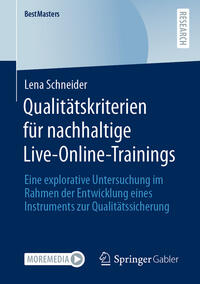 Vorderes Coverbild Qualitätskriterien für nachhaltige Live-Online-Trainings