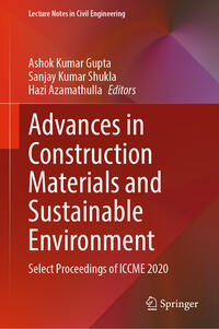 Vorderes Coverbild Advances in Construction Materials and Sustainable Environment