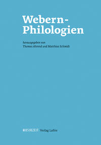 Vorderes Coverbild Webern-Philologien