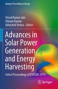 Vorderes Coverbild Advances in Solar Power Generation and Energy Harvesting
