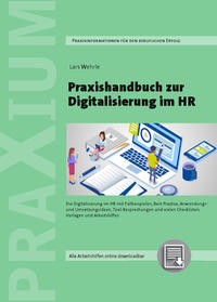 Vorderes Coverbild Praxishandbuch zur Digitalisierung im HR