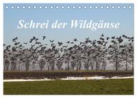 Vorderes Coverbild Schrei der Wildgänse (Tischkalender 2025 DIN A5 quer), CALVENDO Monatskalender