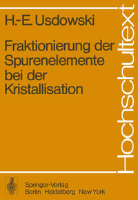 Vorderes Coverbild Fraktionierung der Spurenelemente bei der Kristallisation