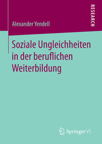 Vorderes Coverbild Soziale Ungleichheiten in der beruflichen Weiterbildung