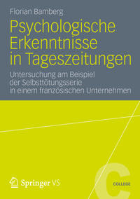Vorderes Coverbild Psychologische Erkenntnisse in Tageszeitungen