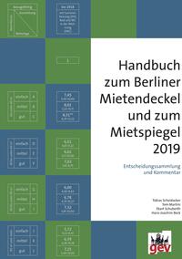 Vorderes Coverbild Handbuch zum Berliner Mietendeckel und zum Mietspiegel 2019
