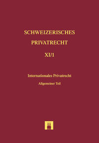 Vorderes Coverbild Bd. XI/1: Internationales Privatrecht