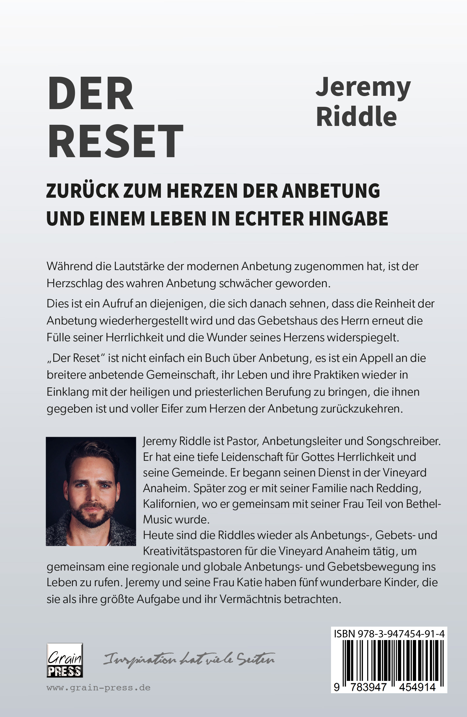 Rückseitencover Der Reset