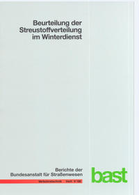 Vorderes Coverbild Beurteilung der Streustoffverteilung im Winterdienst
